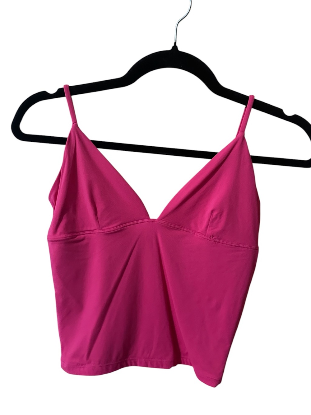 Fuchsia V-Neck Spaghetti Strap Cami